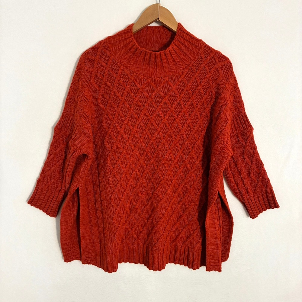 MerSea Lisbon Lattice Front Traveler Sweater Women's One Size Knit Quiet Luxury